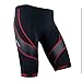 Santic Men's Cycling Shorts Red Half Pants 4D Padded Color Red M