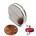 2 Pieces of CMS Magnetics Grade N52 Powerful Neodymium Magnet Dia 1.26 x 1/16