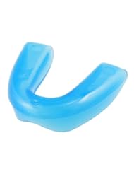 Sports: Blue Soft Plastic Single Layer Boxing Mouth Protector Gum Shield - Como