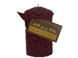 417CLMxsIGL. SL160  Heaventree SW35 13 3 by 5 Round Swirl Pillar Candle, Claret