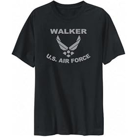 T-Shirt Mens Black ” Walker – U.S. AIR FORCE ” Sports