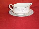 NORITAKE DEARBORN 4218 GRAVY BOAT WITH TRAY - 2 PC