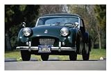 1954 Triumph TR 2 Roadster Viewed from Front Transportation Photographic Poster Print, 32x24
