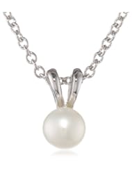 Honora "Girls" Freshwater Cultured Pearl 5.5mm Pendant Necklace, 14"