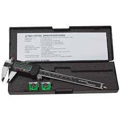 6 Inch LCD Digital Caliper with Extra Battery and Storage Case
