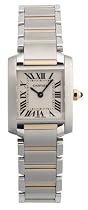 Cartier Women's Tank Francaise Stainless Steel and 18K Gold Watch #W51007Q4