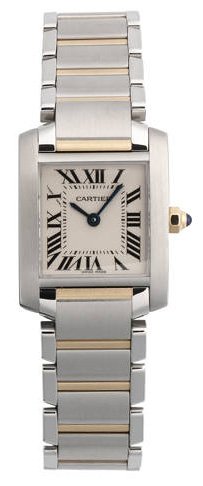 Cartier Women\'s W51007Q4 Tank Francaise Stainless Steel and 18K Gold Watch