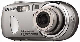 Sony Cyber-shot DSC-P73L - Digital camera - 4.1 Mpix - optical zoom: 3 x - supported memory: MS, MS PRO - blue