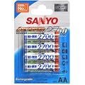 Sanyo Mignon Akku 2700mAh HR-3U und AccuSafe 5er Set