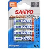 Sanyo Mignon Akku 2700mAh HR-3U und AccuSafe 5er Setvon "SANYO"