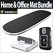Powermat PMM-HO100 Home & Office Mat (Black) Bundle With Powermat Receiver Dock for ipod and iphone White & Powermat Receiver Li-Ion Battery Door for Blackberry Bold Black