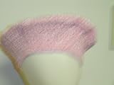 B306, Hand Crocheted Raspberry Chenille Gimp Beret for Infants and Todlers in Sizes: 0-2yrs, 2-4yrs,