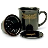 Click here to buy Dragonfly Tea Cup with Strainer by Greenfeet.