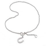 Bling Jewelry Pave CZ Horseshoe Ankle Bracelet