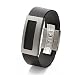 Stainless Steel and Leather Cuff Bracelet
