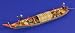 Sampan Large Flat Bottom Boat Vietnam w/3 Figures & Accessories 1-35 Verlinden