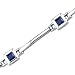 Exclusive Chic: Princess Cut Blue Sapphire Gemstone Bracelet in Sterling Silver Free Shipping