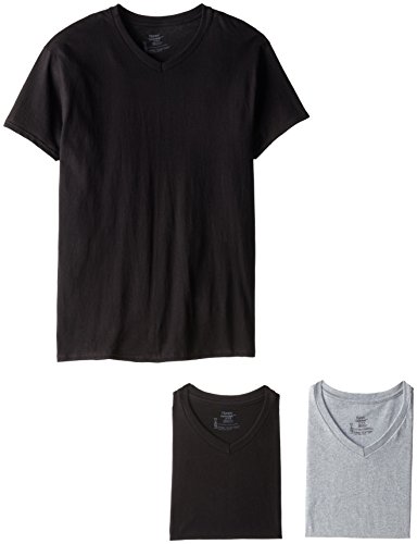 Hanes Men's 4-Pack FreshIQ Assorted V-Neck