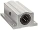 Thomson TWNI2 Ball Bushing Pillow Block Bearing, 4 Bolt Holes, Closed Type, Twin Bearing Version, Inch, 3/4