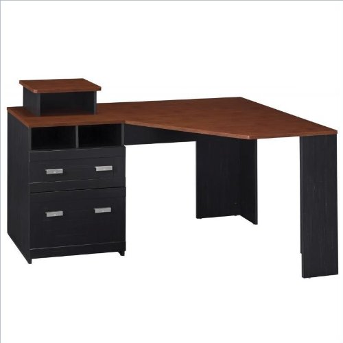Bush Wheaton Reversible Corner Desk, Antique Black MY72713-03