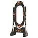 Handmade Teak Wood Table Mirror With Floral Design (Thailand)