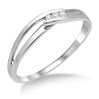 Miore Damen-Ring 375 Wei�gold mit Brillant MA940RR Gr. 58