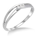 Miore Damen-Ring 375 Wei�gold mit Brillant MA940R