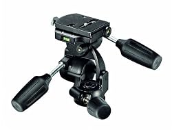 Manfrotto 808RC4 3-Way Standard Head with Quick Release Plate 410PL (Black)