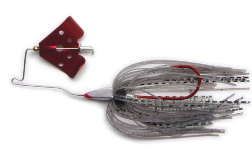 Megastrike Cavitron Buzzbait (3/8-Ounce, Red Blade Ghost Skirt)
