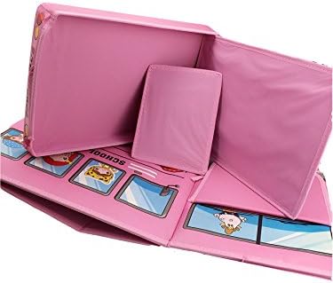 SHICK Medium Lidded Storage Bin, Cartoon School Bus, 21.5 By 12.5 By 10 Inches (Pink)