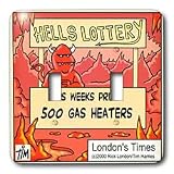 Londons Times Religion Heaven Hell Cartoons - Hell s Lottery - Light Switch Covers - double toggle switch