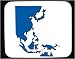 Mouse Pad with Southeast, continent, Asia