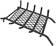 Landmann USA 97275 1/2" Steel Fireplace Grate with Ember Retainer, 27", 5 Bars