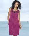 Newport News Embellished satin A-line dress