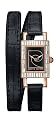 Pierre Cardin Women's Time Couture Collection Saint-Tropez Crystal Accented Leather Strap Watch #PC676421LR011