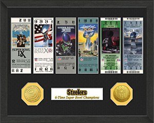 Highland Mint Pittsburgh Steelers Super Bowl Champions Ticket Collection