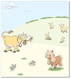 FunToSee Funberry Farm Children's Wall Decals, Pony And Cow Scene