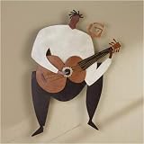 Southern Enterprises Jazz Guitarist Wall Art