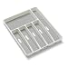 Madesmart 1-3/4 by 12.75 by 15.8-Inch Large Silverware Tray, White