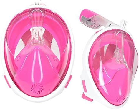 Snorkel Mask 180° (White/Pink, Small/Medium)