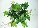 Review GT Decorations  / 33cm Artificial Silk Foliage Ivy Leaf Bush (Green) from GT Decorations