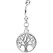 Body Candy Tree of Life Surgical Steel Dangle Belly Button Ring