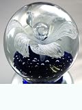 Murano Design Glass Art Bubble Flower Huge Paperweight PW-290