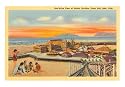 Saltair Pavilion, Great Salt Lake, Utah Art Poster Print, 18x13