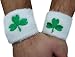 St. Patrick`s Day Good Luck Clover Wrist Bands (Pair)