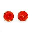 Stud Earrings With 5.30ctw Created Sapphires Beautifully Designed in 14K Yellow Gold