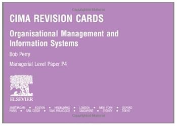 cima revision cards: organisational management and information systems: p4 - bob perry