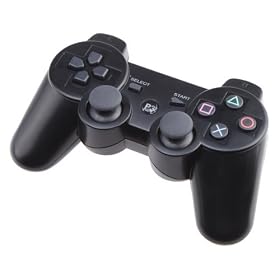 Wireless Game Controller (Black) For Sony PlayStation 3: Electronics