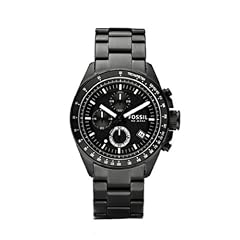 Fossil Herren-Armbanduhr Chronograph Edelstahl schwarz Sport Gents CH2601