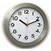 Bai Brushed Aluminum Wall Clock, Mega White